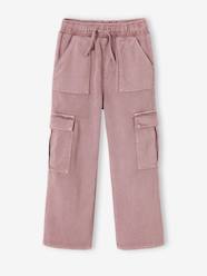 Easy-to-Slip-On Cargo Trousers for Girls