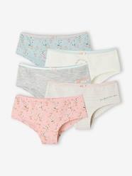 Girls-Underwear-Knickers-Pack of 5 Flower Shorties for Girls