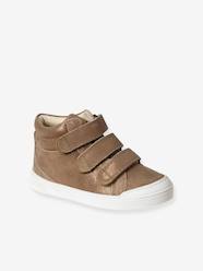 -Hook-and-Loop Leather Trainers for Girls, Designed for Autonomy