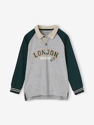 -London Rugby Shirt with Long Raglan Sleeves for Boys