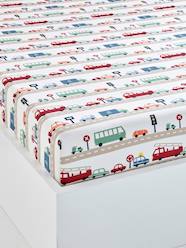 Bedding & Decor-Children's Fitted Sheet, Auto City Theme
