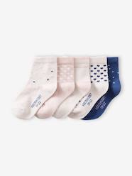 Pack of 5 Pairs of Fancy Socks for Baby Girls