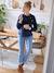 Fleece Sweatshirt, Maternity & Nursing Special navy blue 