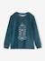 Velour Pyjamas with Glow-In-The-Dark Rocket for Boys peacock blue 