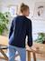 Fleece Sweatshirt, Maternity & Nursing Special navy blue 