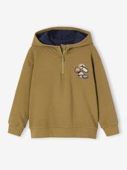 Boys-Cardigans, Jumpers & Sweatshirts-Hoodie with Animation Badges for Boys