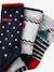Gift Box with 3 Pairs of Christmas Socks for Boys navy blue 