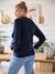 Fleece Sweatshirt, Maternity & Nursing Special navy blue 