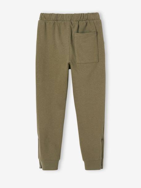 Joggers with Zips on Hems & Carpenter Pockets for Boys lichen 