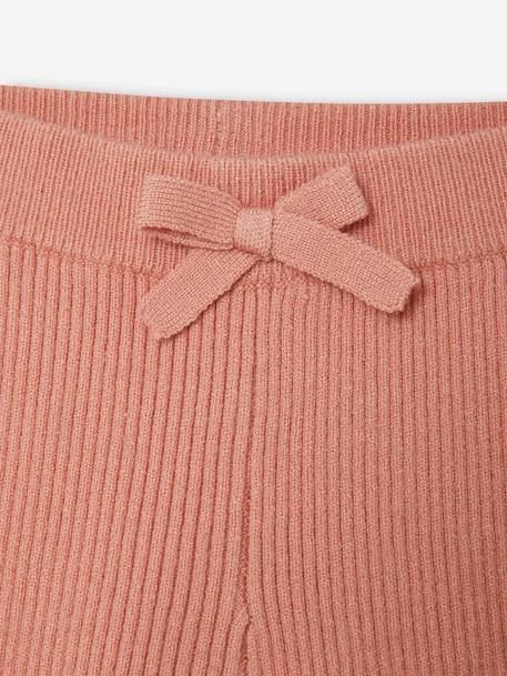 Fine Knit Leggings for Babies coral 