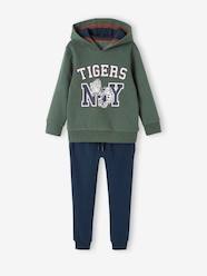 Boys-Sportswear-Sports Combo in Fleece, Hoodie + Joggers, for Boys