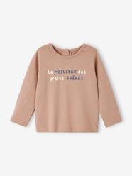 Long Sleeve Top with Message, for Babies