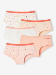 Girls-Underwear-Pack of 5 Pop Shorties for Girls