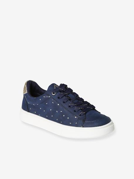 Printed Trainers with Laces & Zips for Girls printed blue 
