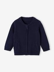 Zipped College-Style Cardigan for Babies