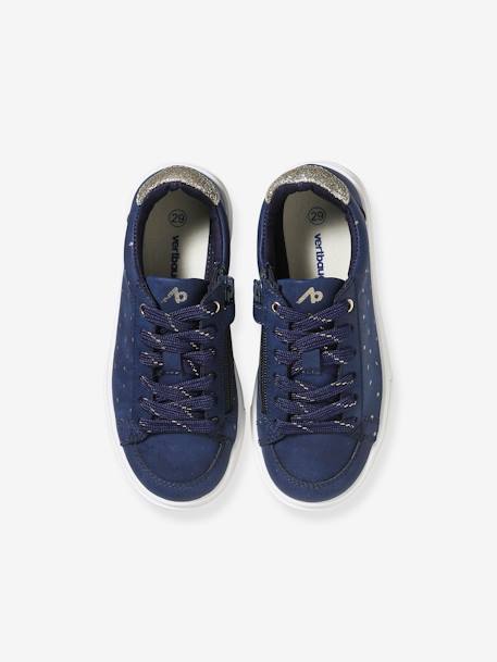 Printed Trainers with Laces & Zips for Girls printed blue 