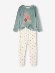 Girls-Nightwear-Fruit Pyjamas in Velour for Girls