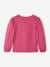Fancy Textured Top with Long Puffy Sleeves for Girls purple clover 