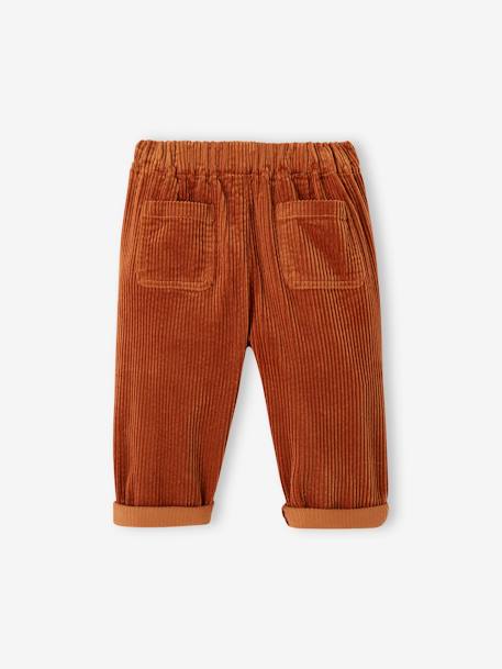 Corduroy Trousers for Babies rust 
