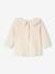 Long Sleeve Top with Peter Pan Collar, for Babies aqua green+Beige+pale pink 