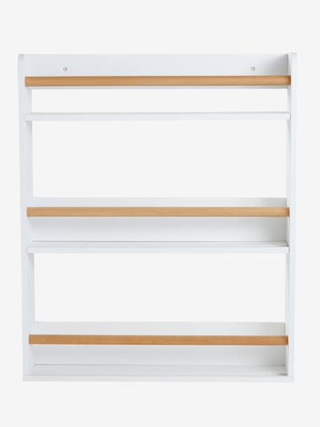 Bookcase with 3 Levels Wood/White 