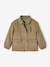 Quilted Jacket with Embroidery on the Back for Girls khaki 