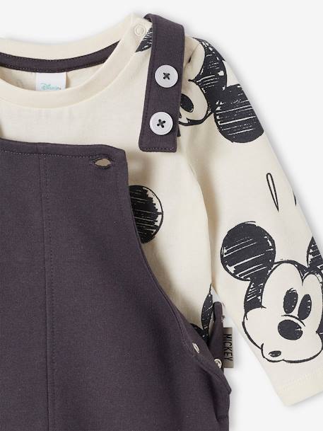 Disney® Cotton Top + Dungarees Ensemble for Babies denim grey 