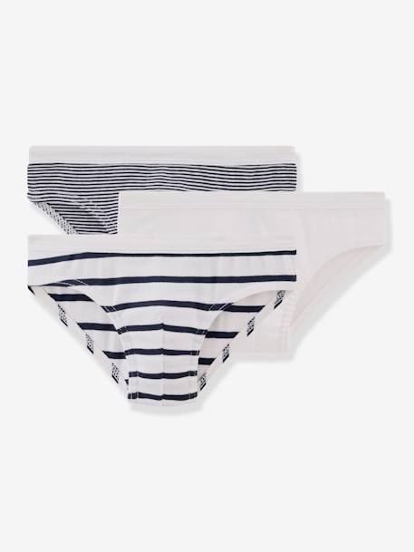 Pack of 3 Briefs by Petit Bateau white 