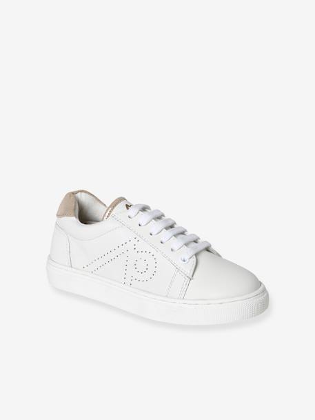 Leather Trainers for Children white 
