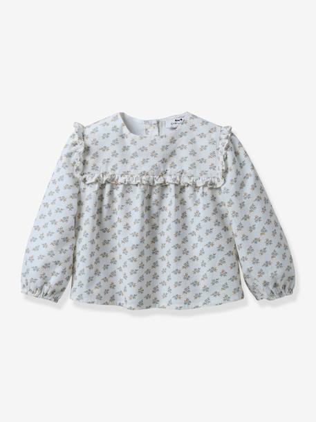 Kate Blouse for Babies, by CYRILLUS printed blue 