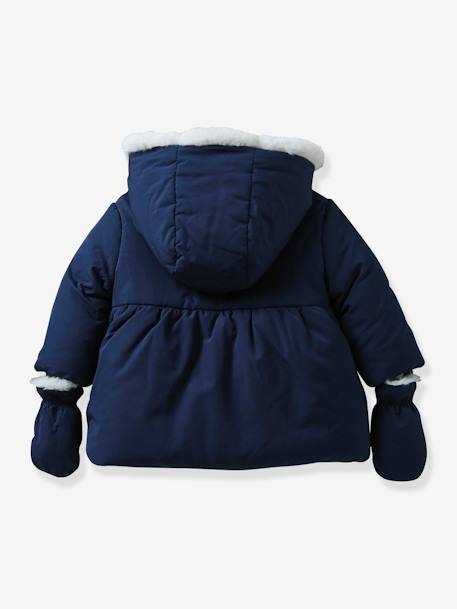 Warm Jacket for Babies, by CYRILLUS navy blue 
