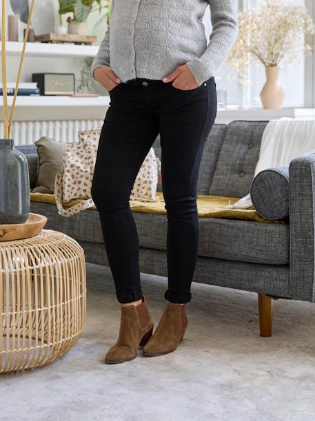 Skinny maternity jeans black+brut denim+stone 