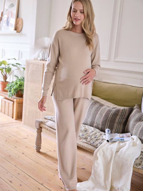 Loungewear Pyjamas, Maternity & Nursing Special sand beige 