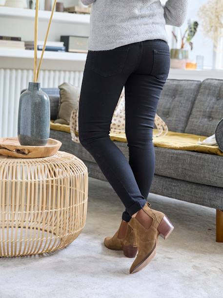 Skinny maternity jeans black+brut denim+stone 