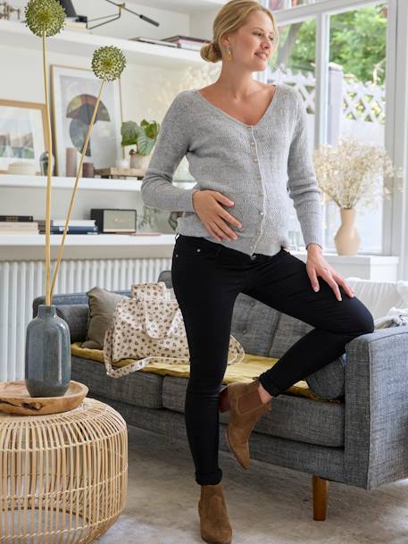 Skinny maternity jeans black+brut denim+stone 
