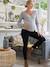 Skinny maternity jeans black+brut denim+stone 