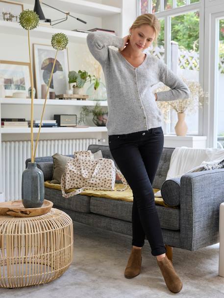 Skinny maternity jeans black+brut denim+stone 