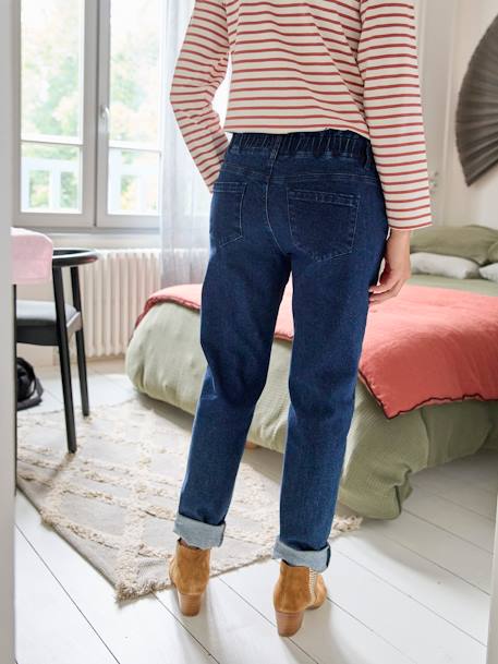 Paperbag Jeans with Seamless Band, for Maternity stone 