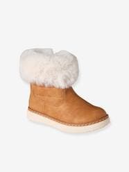 Shoes-Girls Footwear-Ankle Boots-Zipped Boots with Fur Lining, for Girls, Designed for Autonomy