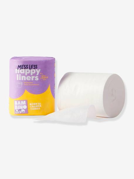 100 Biodegradable Nappy Liners by BAMBINO MIO White 