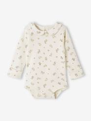Baby-Floral Progressive Bodysuit with Peter Pan Collar for Babies