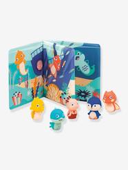 Nursery-Bathing & Babycare-Sea Puppets Book - LUDI