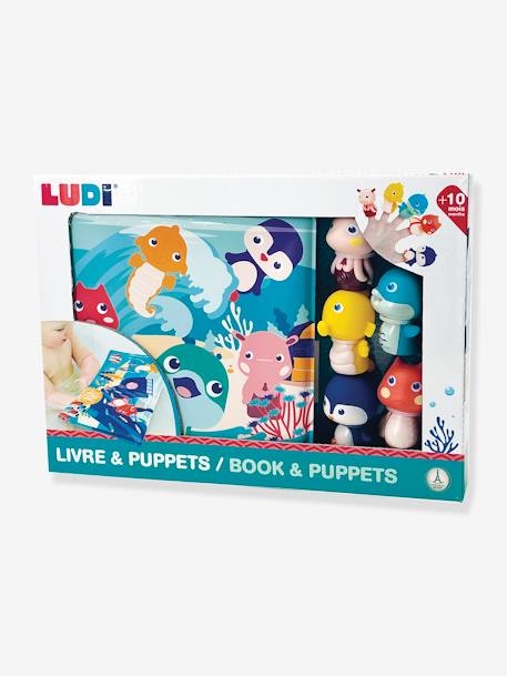 Sea Puppets Book - LUDI blue 