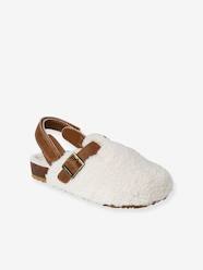 Shoes-Girls Footwear-Slippers-Furry Clogs for Children