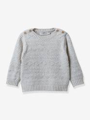 Cable Knit Jumper in RWS Wool by CYRILLUS for Babies,
