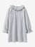 Velour Nightie for Girls, by CYRILLUS printed white 