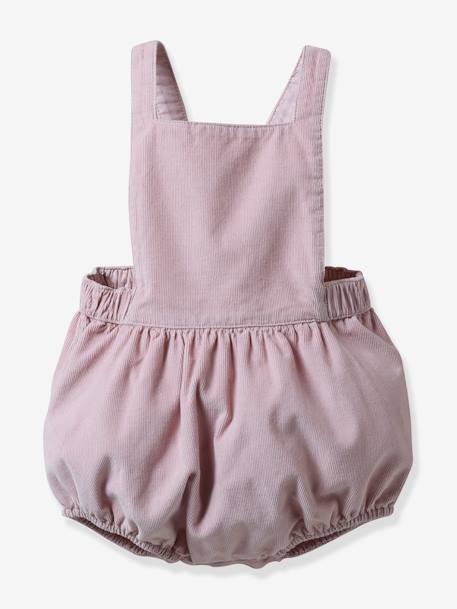 Corduroy Dungarees for Babies, by CYRILLUS rose 
