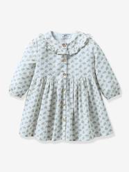 Printed Corduroy Dress for Babies, by CYRILLUS