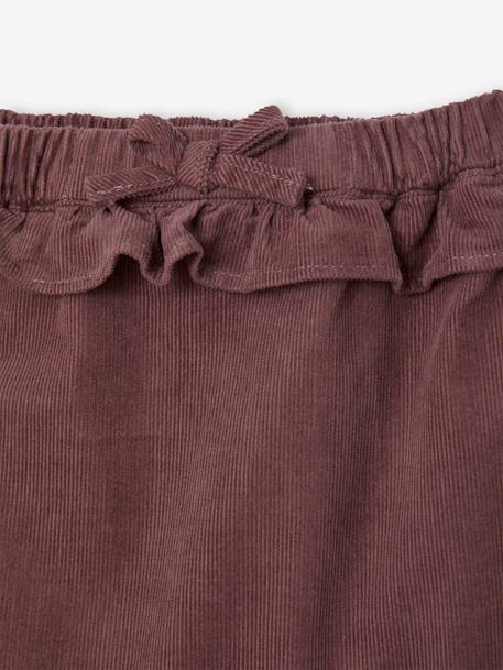 Corduroy Trousers for Babies aubergine 
