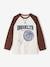 Sports Top with Motif in Relief, Long Raglan Sleeves, for Boys marl beige 